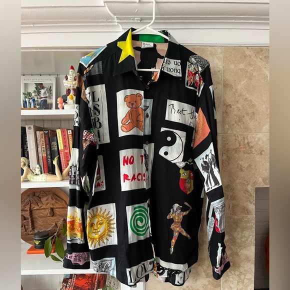Vintage Moschino Cheap and Chic patchwork button-up - Picture 1 of 3